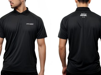 APRL black polo shirt style 2