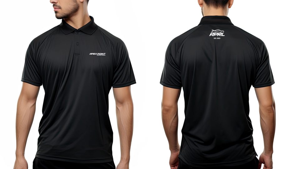 APRL black polo shirt style 2